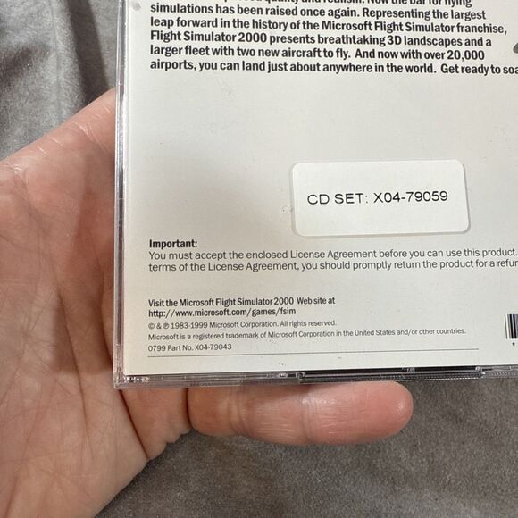 Microsoft Flight Simulator 2000 - Vintage PC Game Complete In Box. - Picture 9 of 10